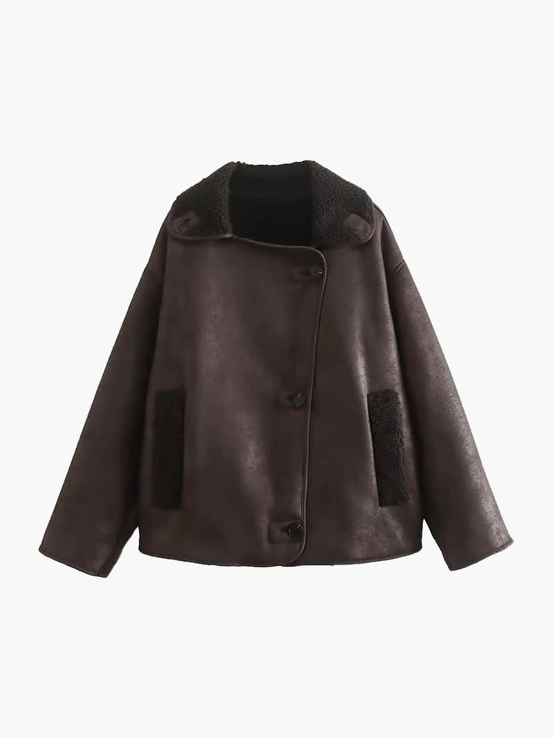 Laila Faux Leather Jacket - SOERA Store