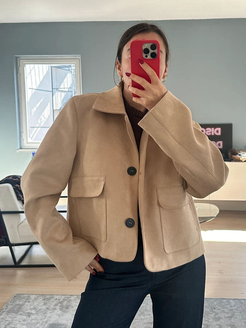 Marissa Faux Suede Jacket - SOERA Store