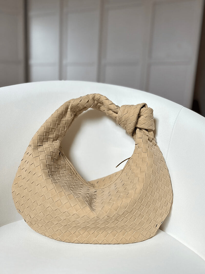 Woven bag medium suede - SOERA Store