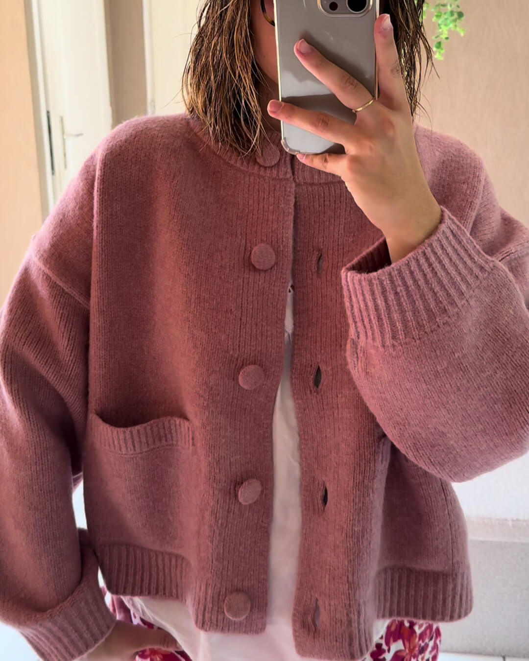 Soera Nessa Thick Knitted Cardigan 