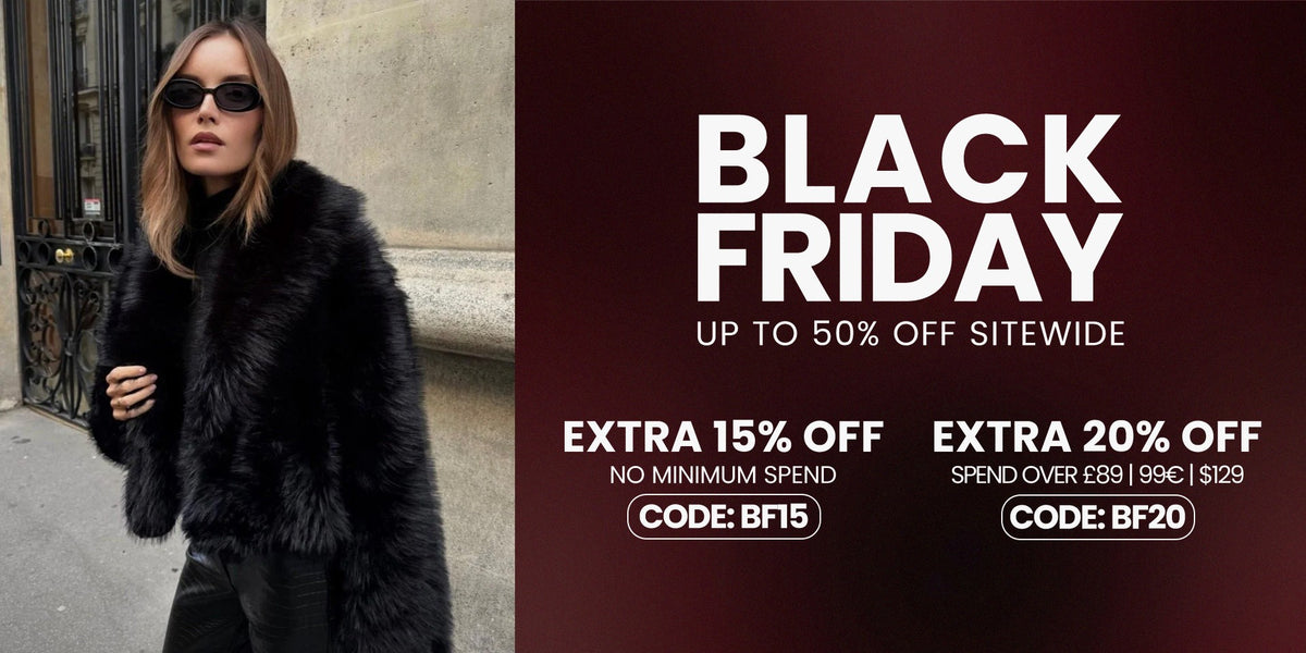 Black Friday: tot 50% korting op de hele site, extra 15% met BF15, extra 20% vanaf 99EUR met BF20