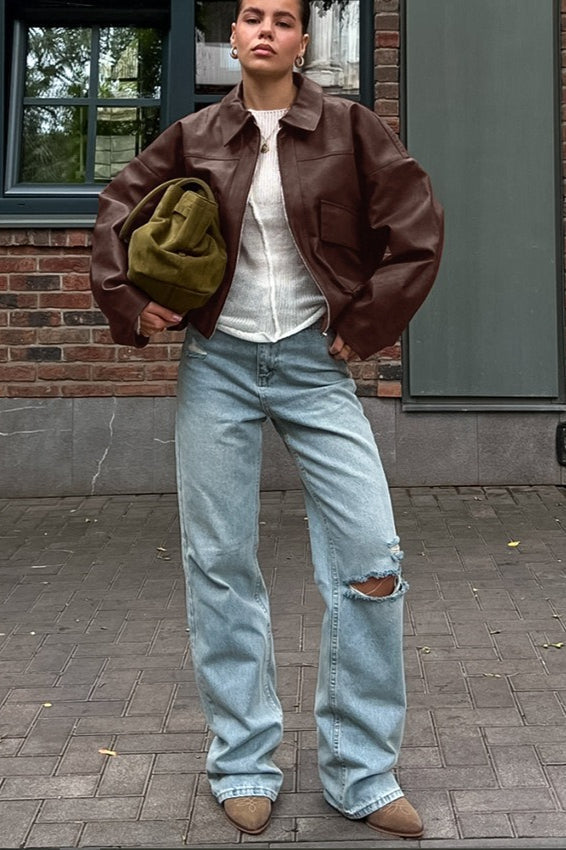 Azara Vintage vegan leren jas