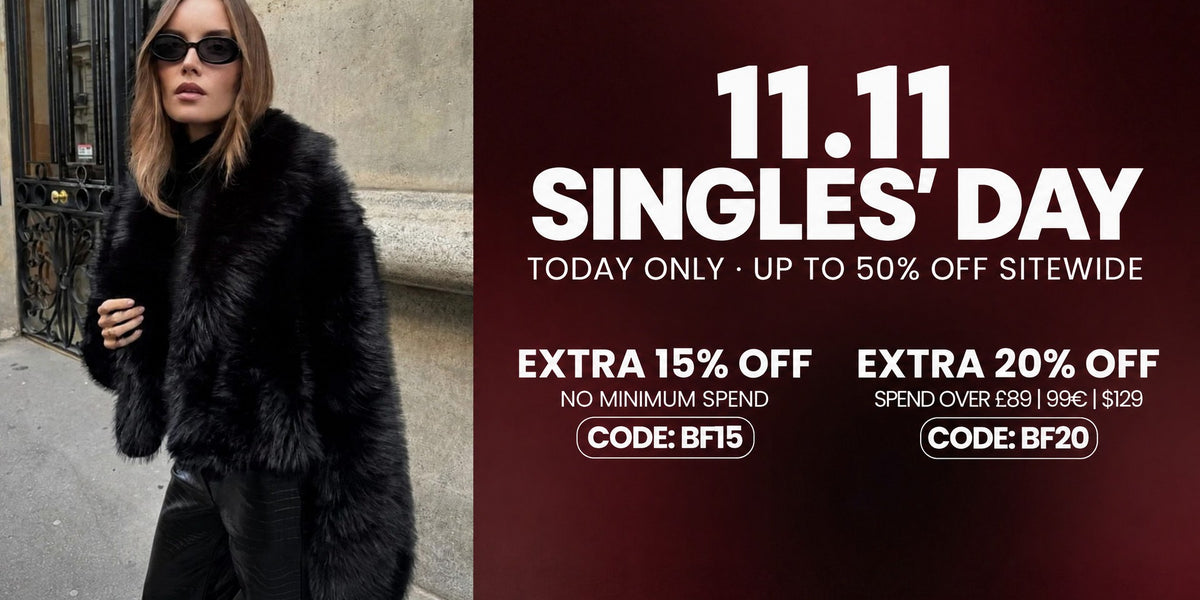 11.11 Singles' Day, alleen vandaag: tot 50% korting op de hele shop, extra 15% met BF15, extra 20% boven 99EUR met BF20