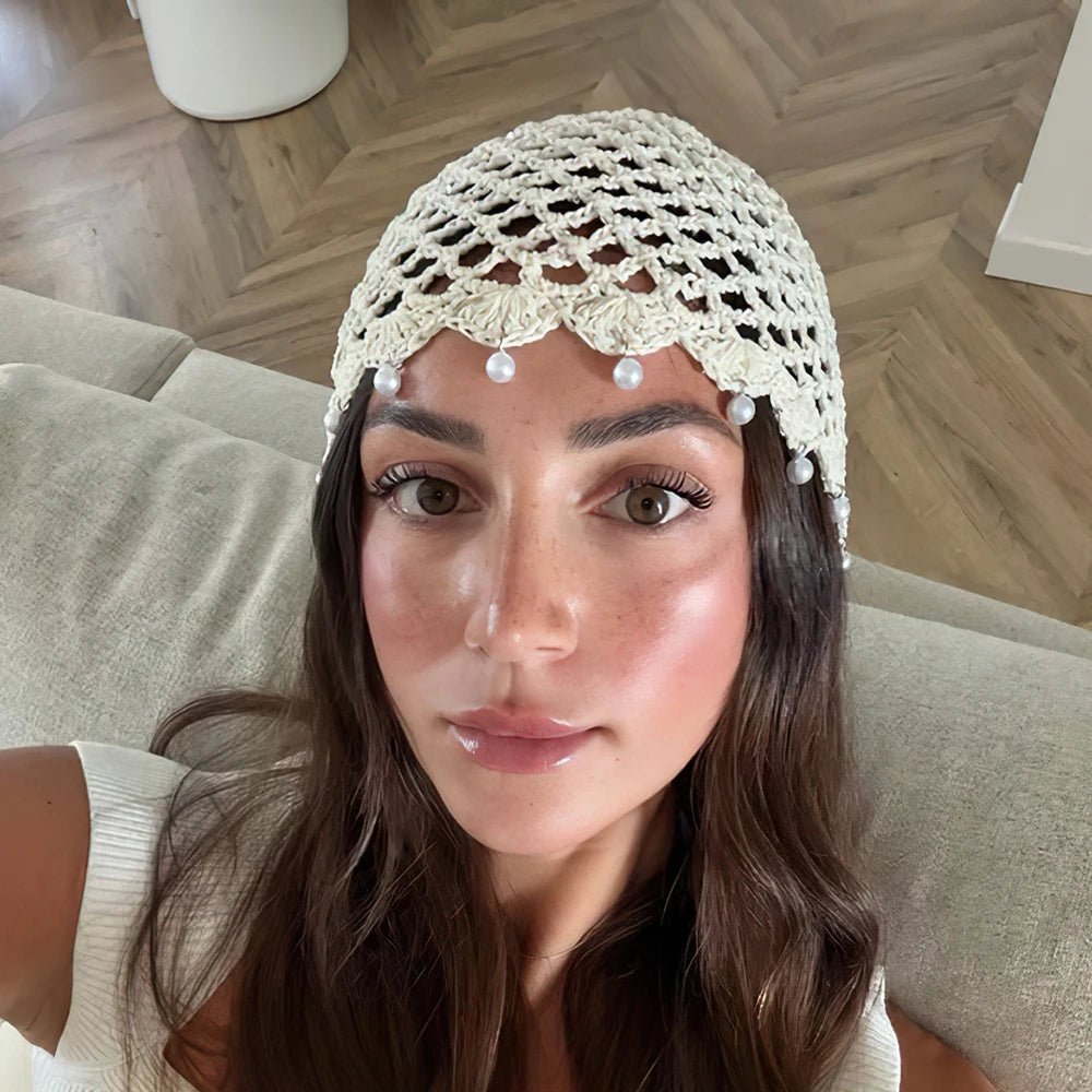 SOERA Sophia Crochet Hollow Beanie - Accessories - SOERA-019843-A-OS-88195 Beige