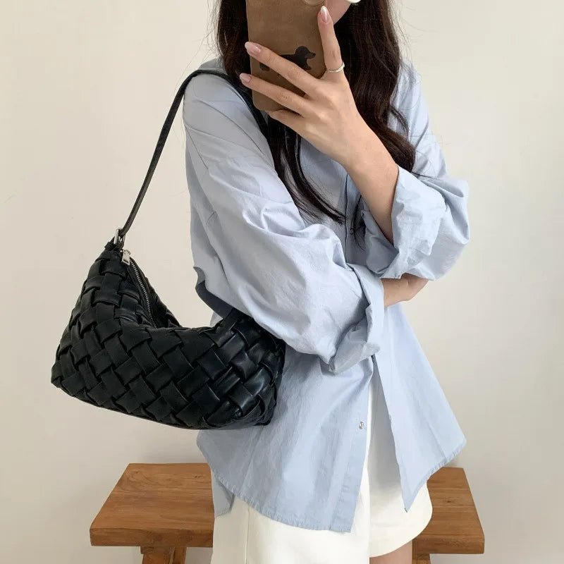 SOERA Angela Minimalist PU Hobo Shoulder Bag - Bag - SOERA-248579-BLA-OS-63235 Black