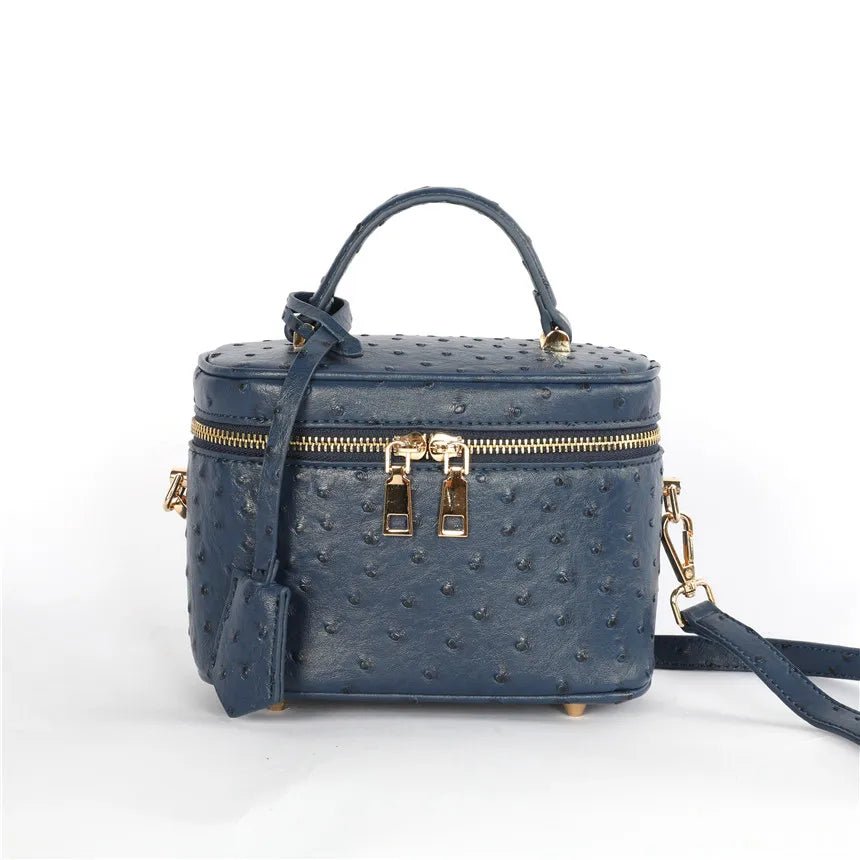 SOERA Delphine leather Box Bag - Bag -  Blue
