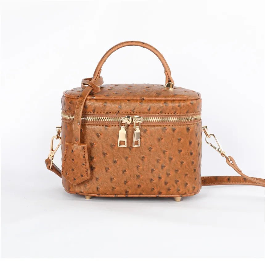 SOERA Delphine leather Box Bag - Bag -  Brown