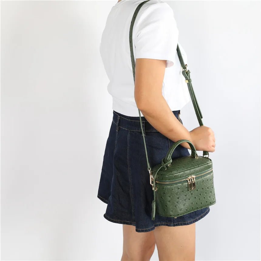 SOERA Delphine leather Box Bag - Bag -  Green