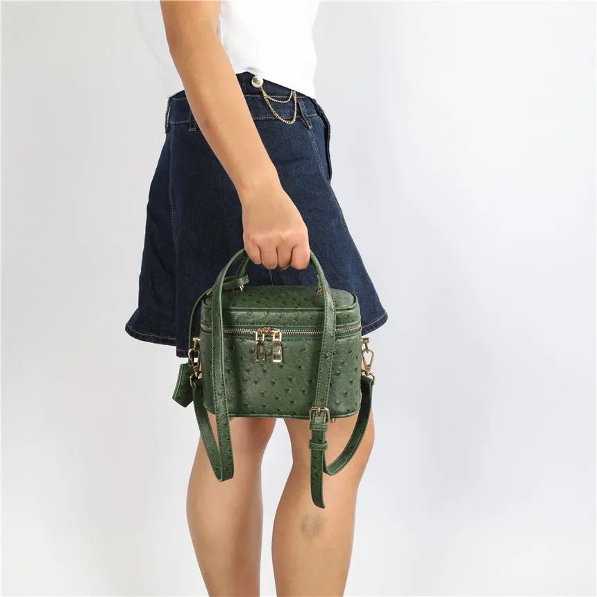 SOERA Delphine leather Box Bag - Bag -  Green