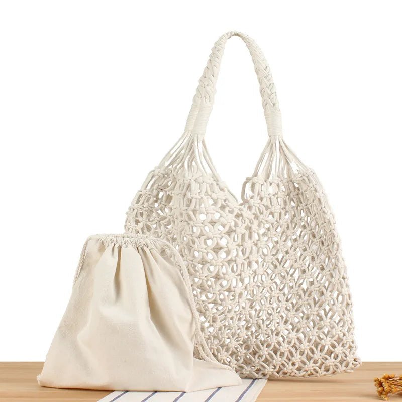 SOERA Margot Woven Beach Tote - Bag - SOERA-632835-WHI-OS-06531 White