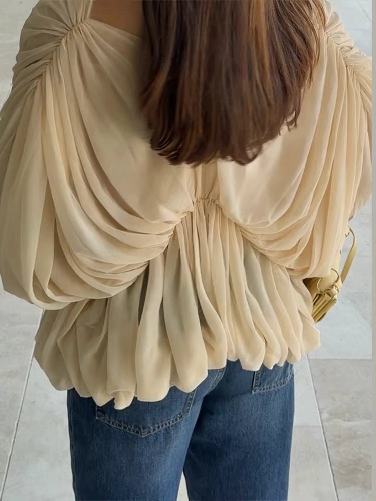 SOERA Margot Draped Chiffon Top - Blouse - SOERA-708675-L-OS-60419 L
