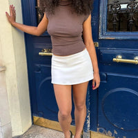 Carmen low-waist bodycon mini skort