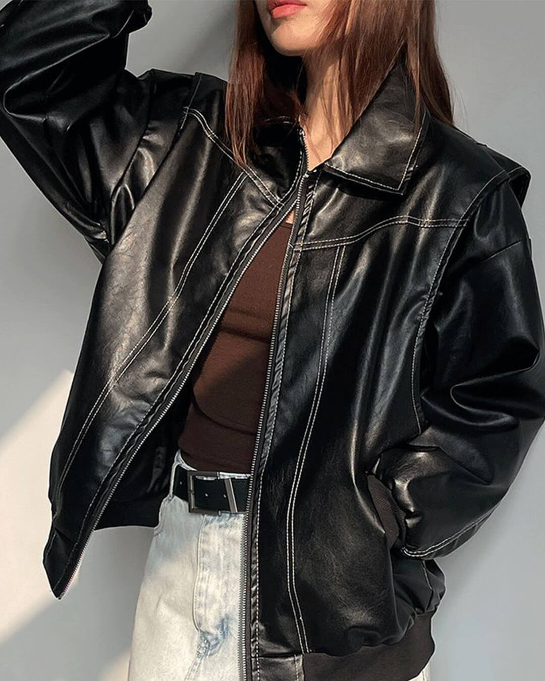 Brooke bomber zippé