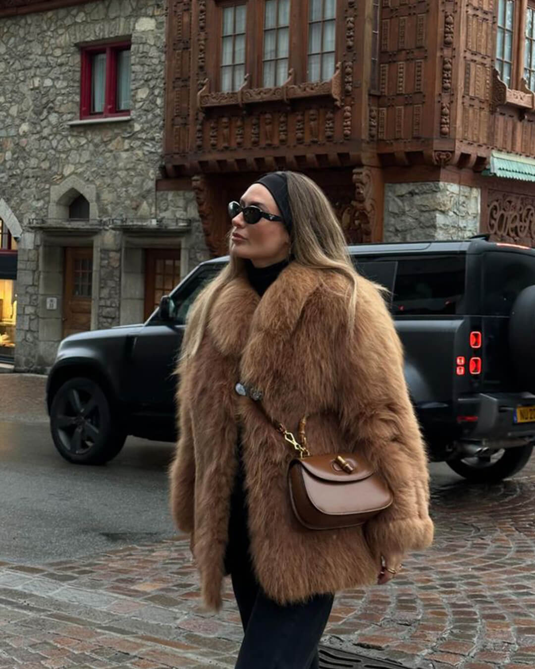 Manteau en fausse fourrure Carissa