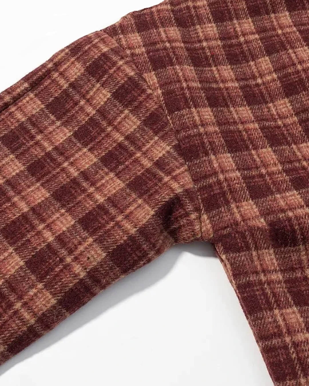 SOERA Jane Stand Collar Wool Blend Plaid Coat - Coat - SOERA-905987-PLA-S-44259 S