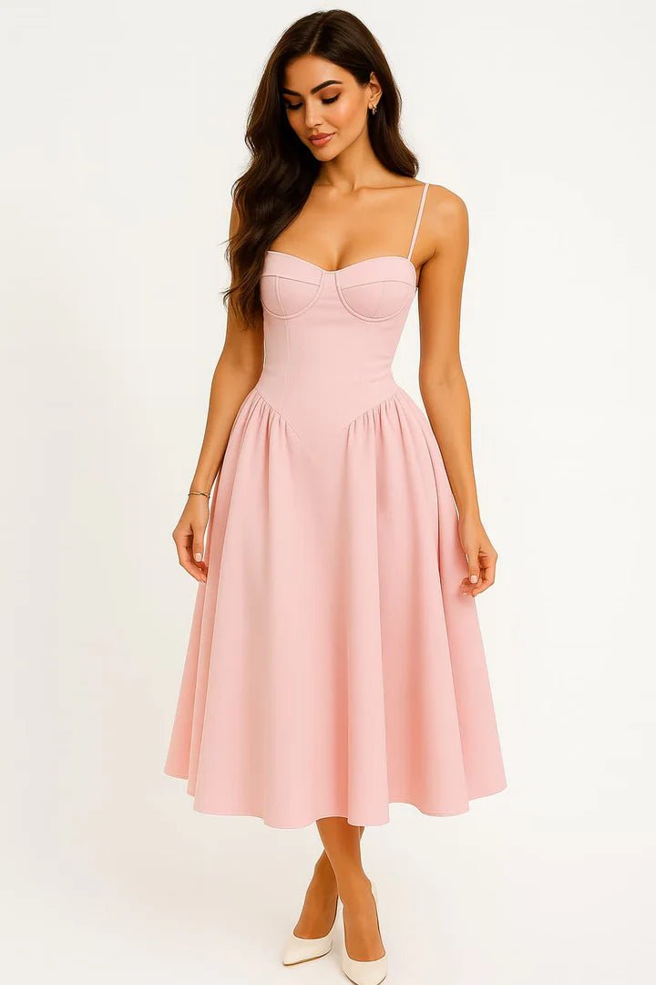 SOERA Isabelle Midi Wedding Guest Dress - Dress -  Pink M