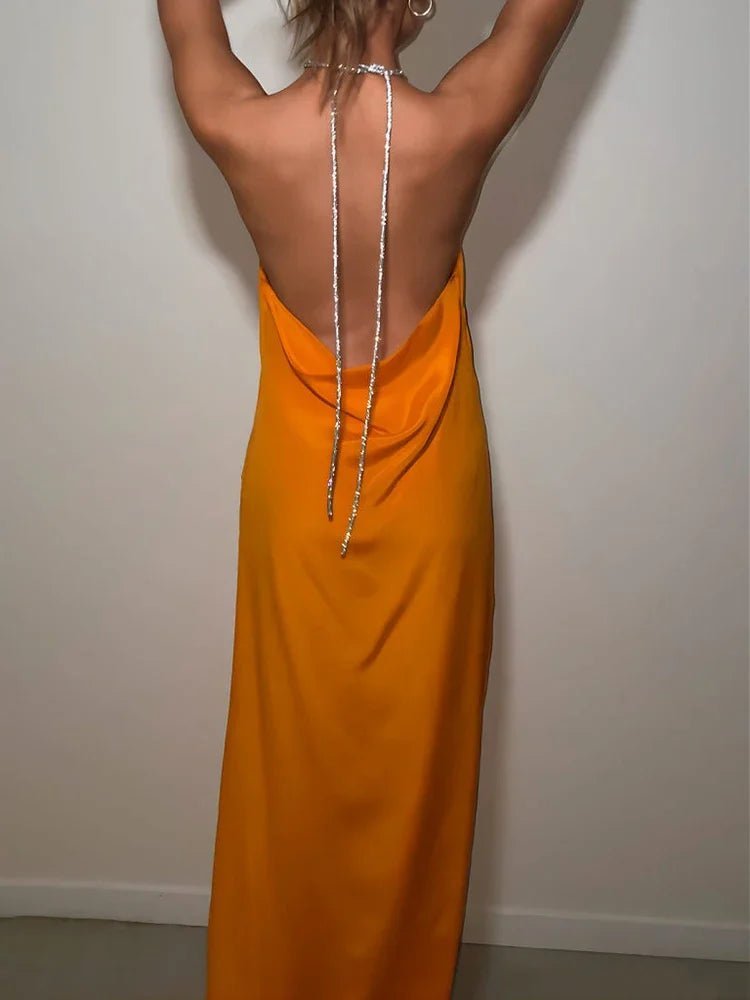 SOERA Veron Sequin Halter Maxi Dress - Dress -  Pink S
