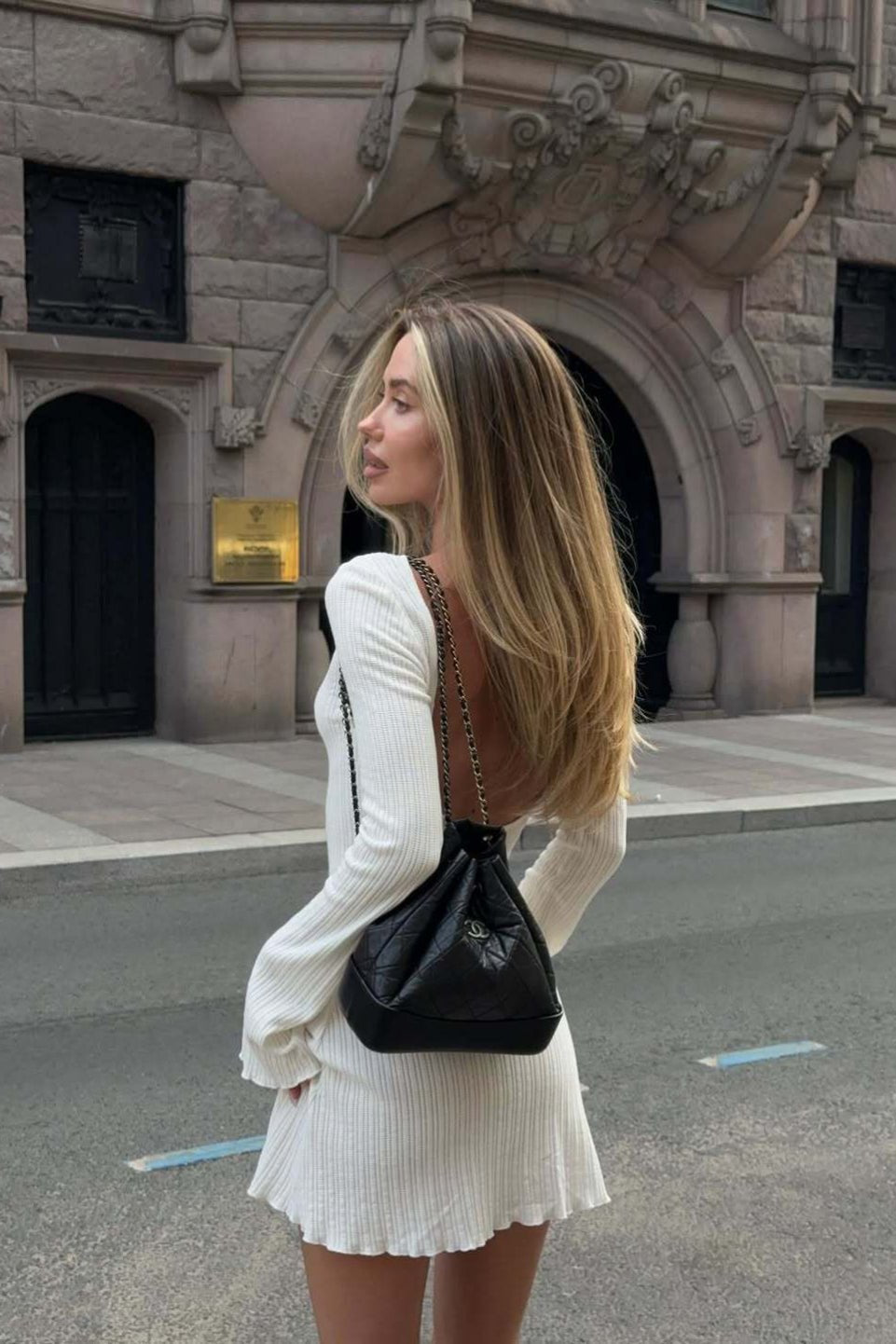 SOERA Ailyn Open Back Mini Dress - Dresses - lJ1770383550828050655 White L