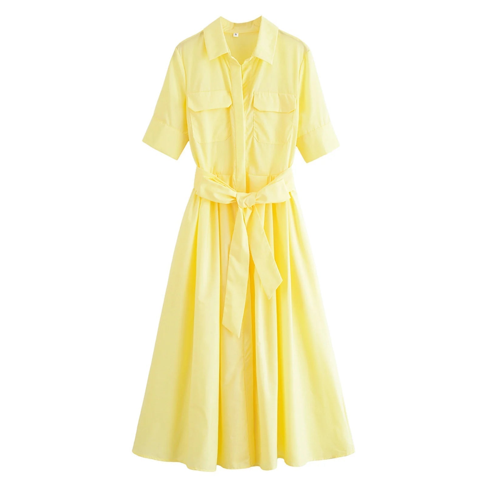 SOERA Ariane Belted Shirt Midi Dress - Dresses -  Pink XS