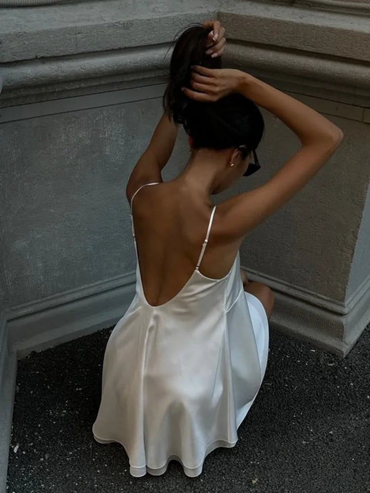 SOERA Jiselle V Neck Satin Mini Dress - Dresses - 1005009724316795-;cG1771345067690601319 L