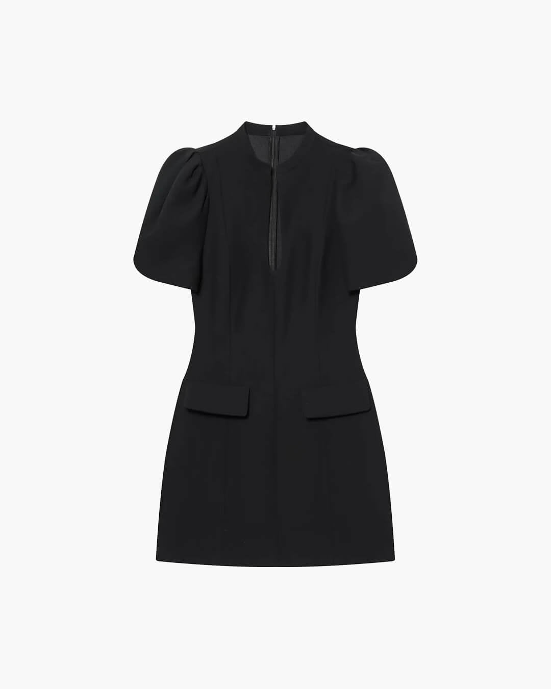 SOERA Julia Puff Sleeves Mini Dress - Dresses - 1005011781523230-;cy1775031591892840444 Black M