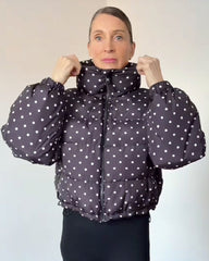 Emma Gestipte Cropped Donsjack