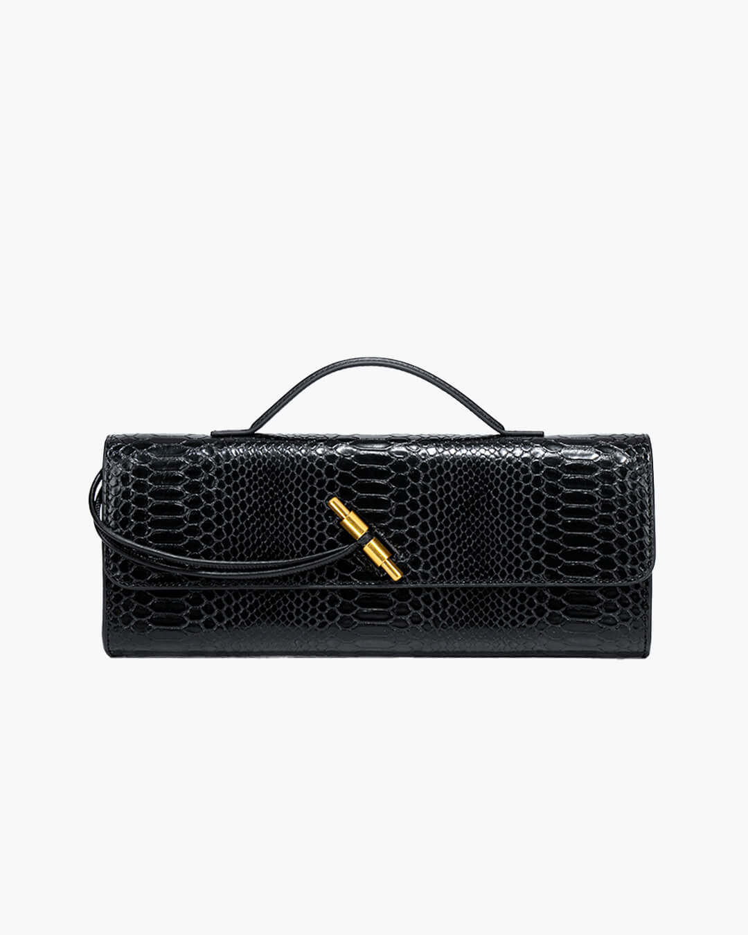 SOERA Bianca Croc - Embossed Leather Bag - Handbags - Soera-Bianca-Vegan-Leather-Bag-Handbag/Black Black Regular