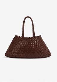 Marissa Vegan Leather Woven Bag Medium