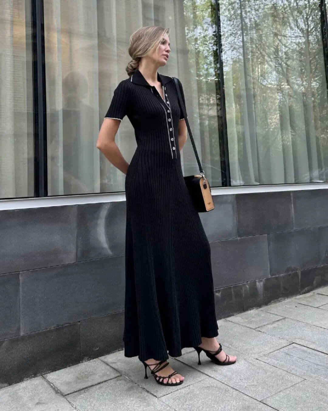 Robe midi Harriet en maille