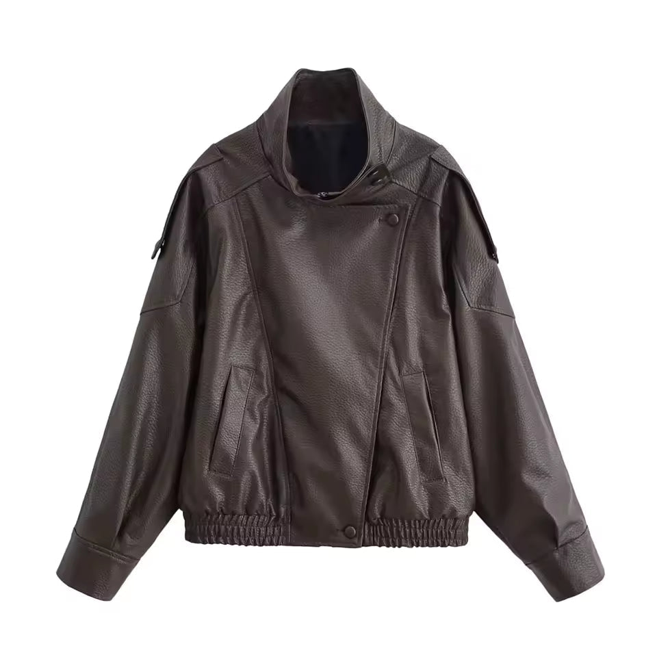 SOERA Elena Asymmetric Button Pocket Jacket - Jacket -  Black XS
