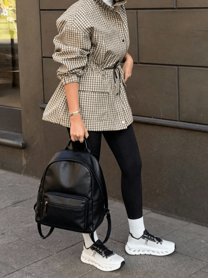 SOERA Ellen High-Neck Plaid Jacket - Jacket - SOERA-690371-GRE-L-40355 L