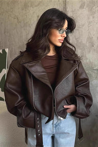 Veste en cuir vegan Evita