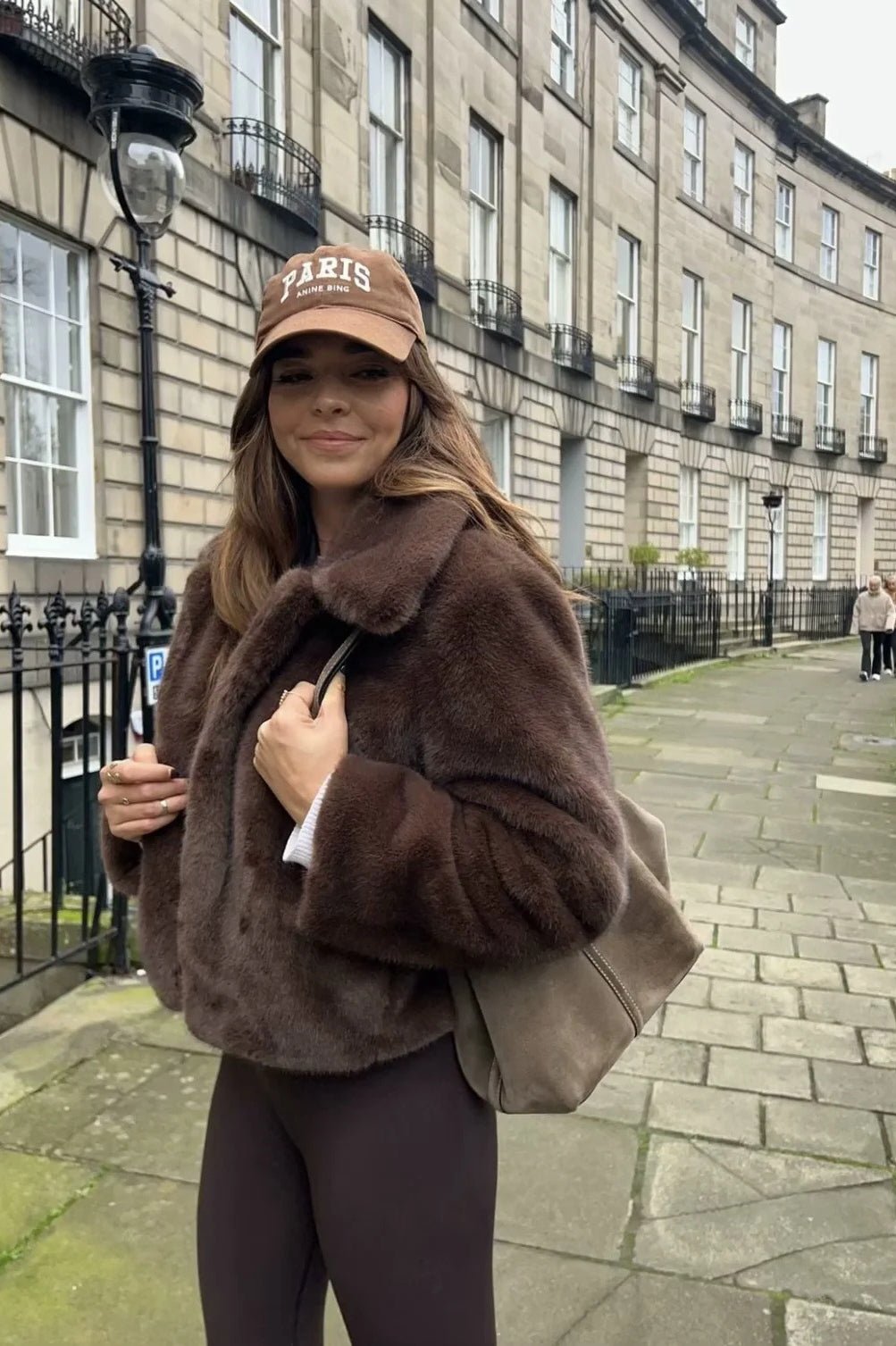 SOERA Abby Short Faux Fur Collared Coat - Jackets - Qk1763087940440141947 Dark Brown S