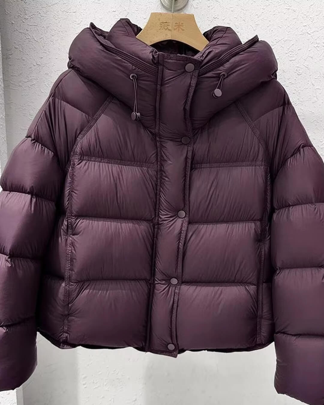 SOERA Alina Hooded Puffer Jacket - Jackets - 3256809559753038-;HP1764062902176910493 Burgundy M