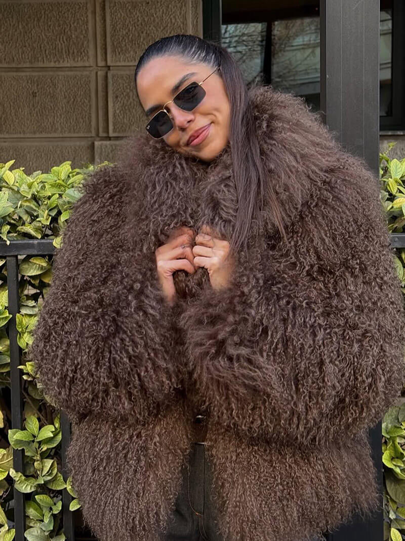 SOERA Bella Faux Fur Coat - Jackets - 3256810039298441-;bj1763832190627637158 Brown S