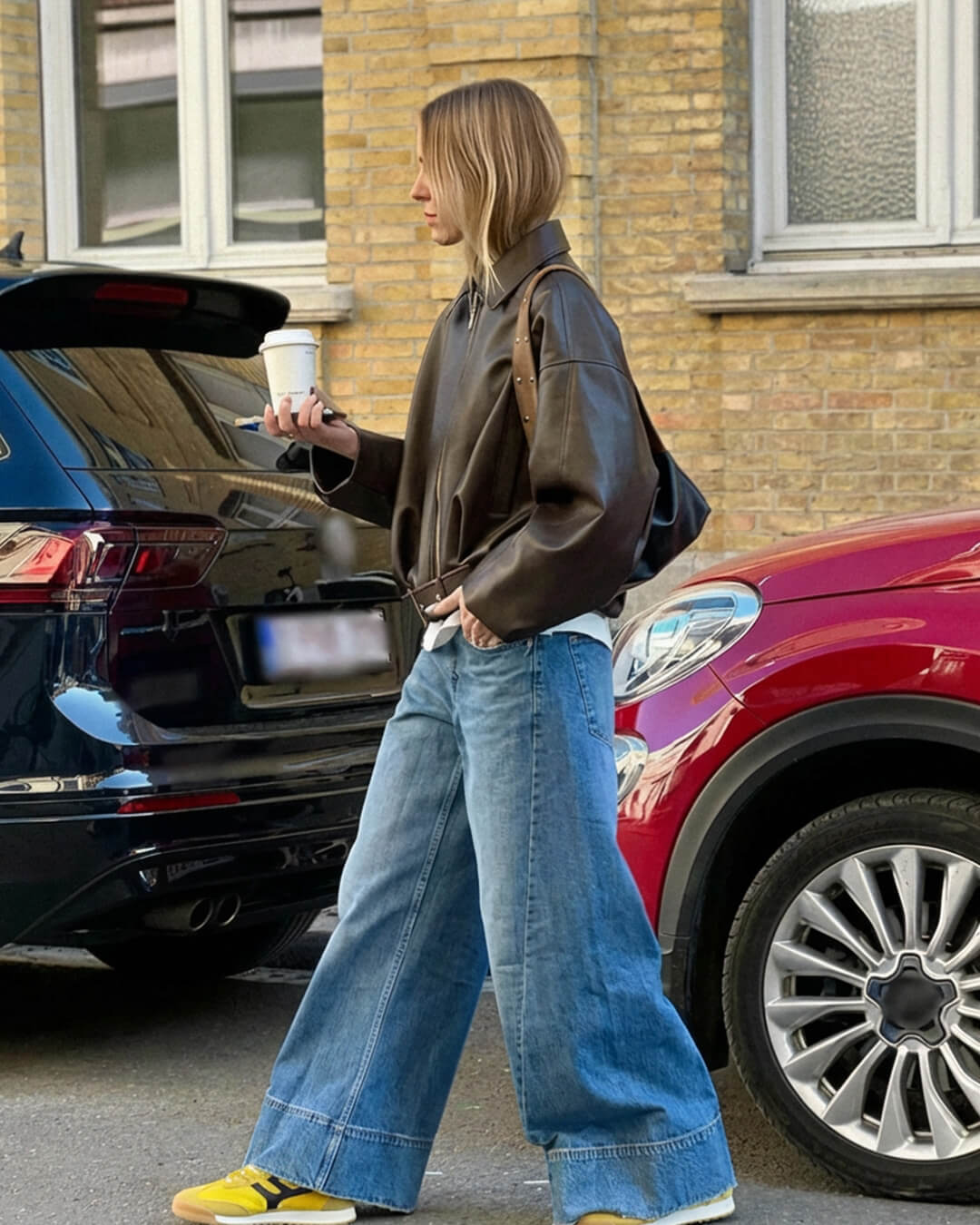 SOERA Caroline Vegan Leather Jacket - Jackets - gx1760504685429631031 Brown S