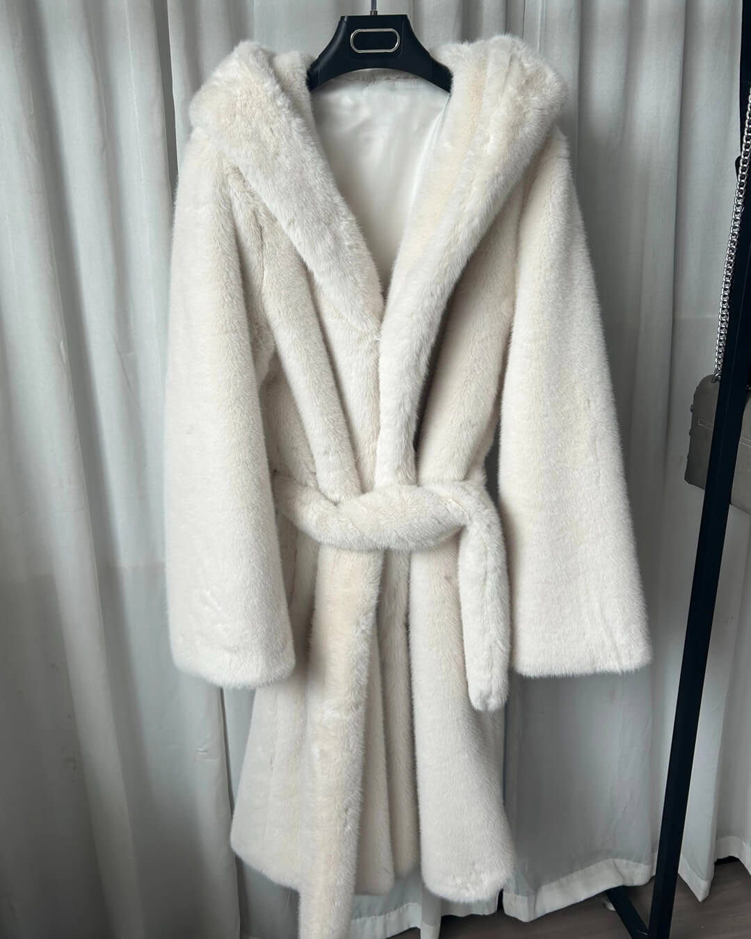 SOERA Chloe Hooded Long Coat - Jackets - 3256810008078456-;Ni1766554851681670677 Dark Brown S