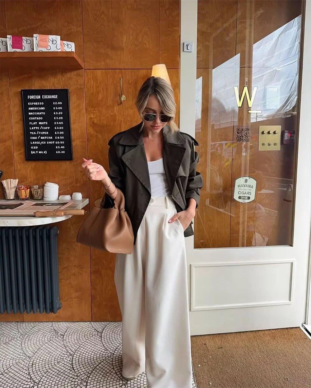 SOERA Clarisse Short Trench Coat - Jackets - Bk1774004001182169728 Black L