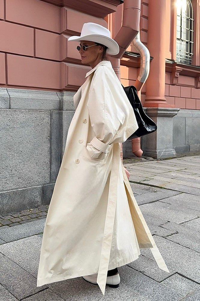 SOERA Danielle Belted Trench Coat - Jackets - Su1775436808318026304 White L