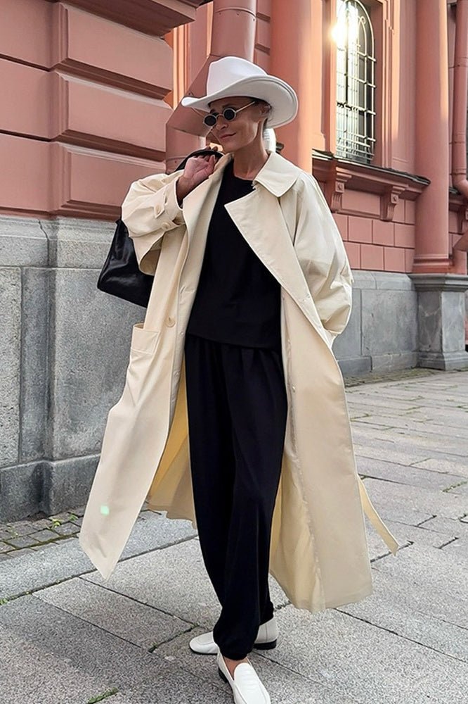 SOERA Danielle Belted Trench Coat - Jackets - TP1775436808317888440 White M