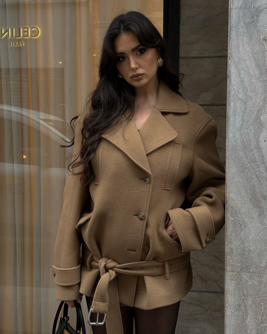 SOERA Elaine Belted Short Coat - Jackets - wq1770383550827122156 M