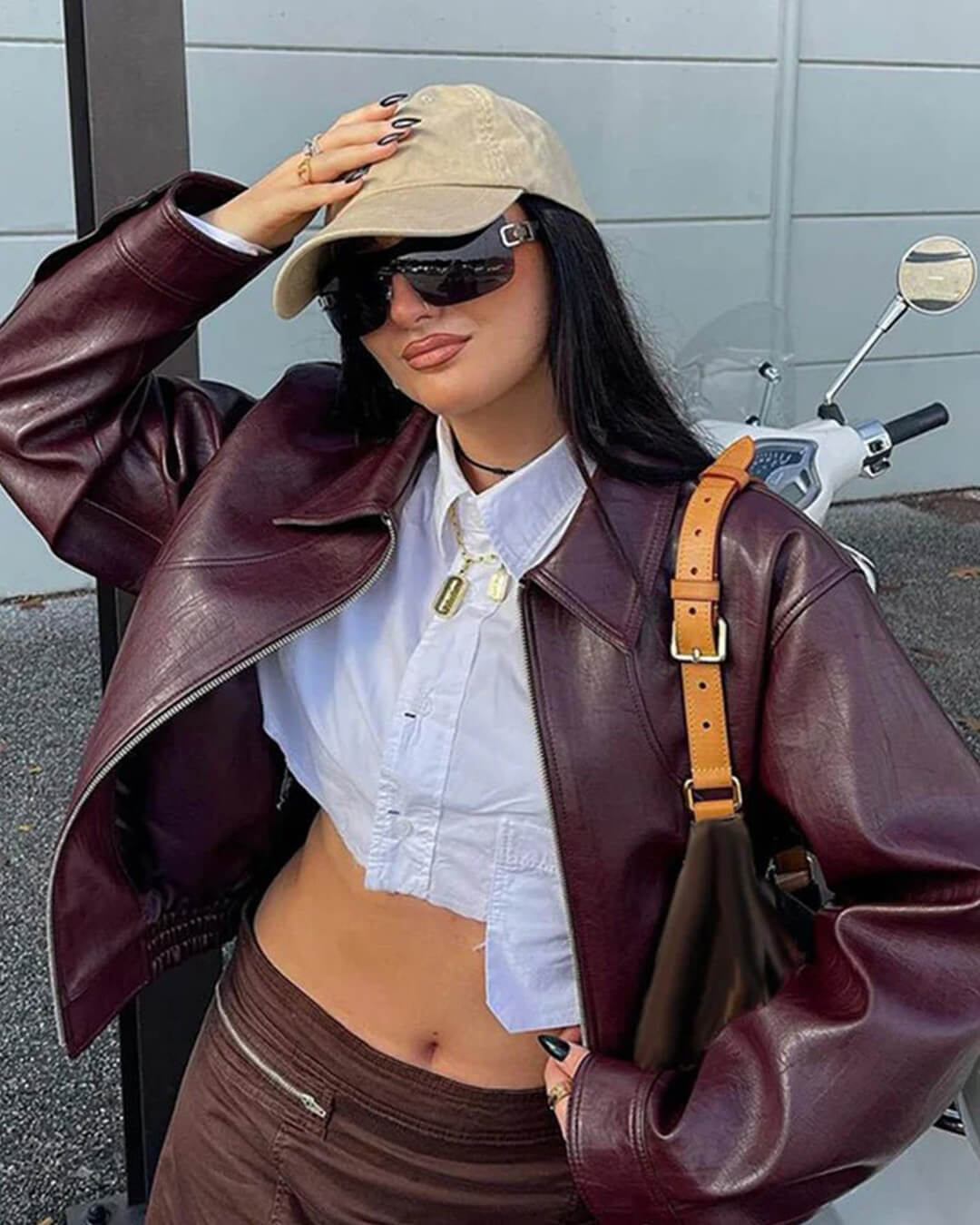 SOERA Erika Zip Up Leather Jacket - Jackets - bP1770344797583888911 S