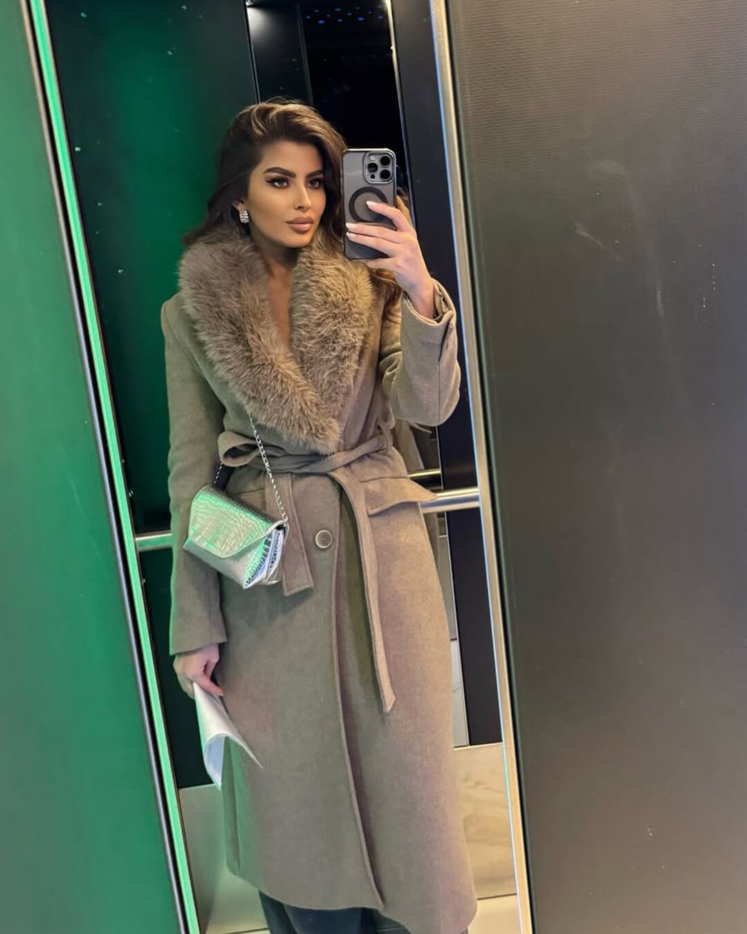 SOERA Faye Faux Fur Collar Maxi Coat - Jackets - 1005008156822535-;bU1764102180811305854 Beige L