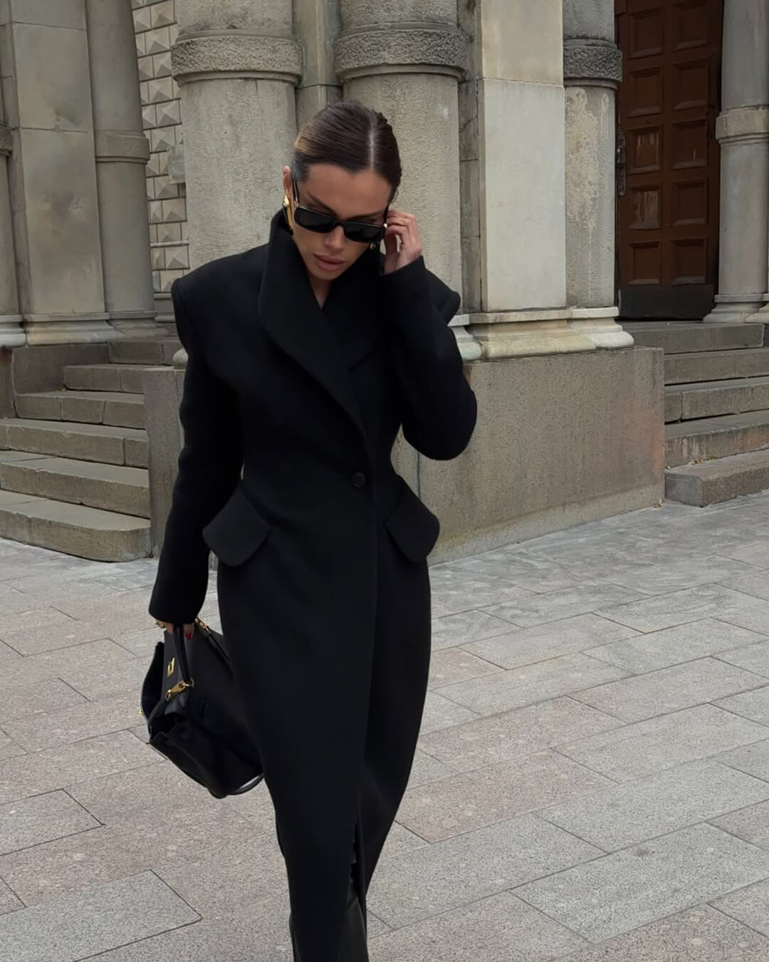 SOERA Genevieve Tailored Maxi Coat - Jackets - 3256810062537140-;Ae1764703454184346591 Black L