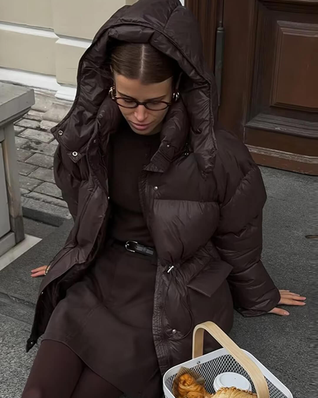 SOERA Jillian Glossy Puffer Jacket - Jackets -  Chocolate L