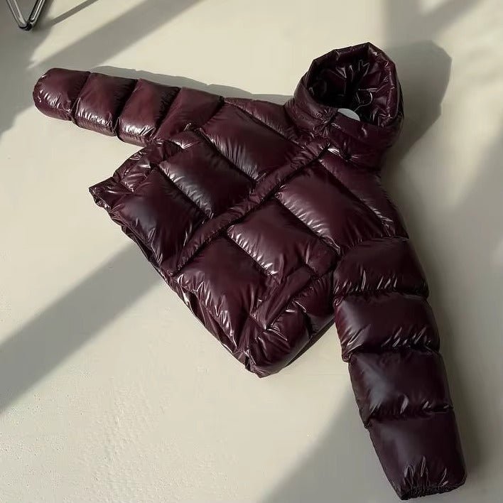 SOERA Judy Crop Puffer Jacket - Jackets -  Burgundy L