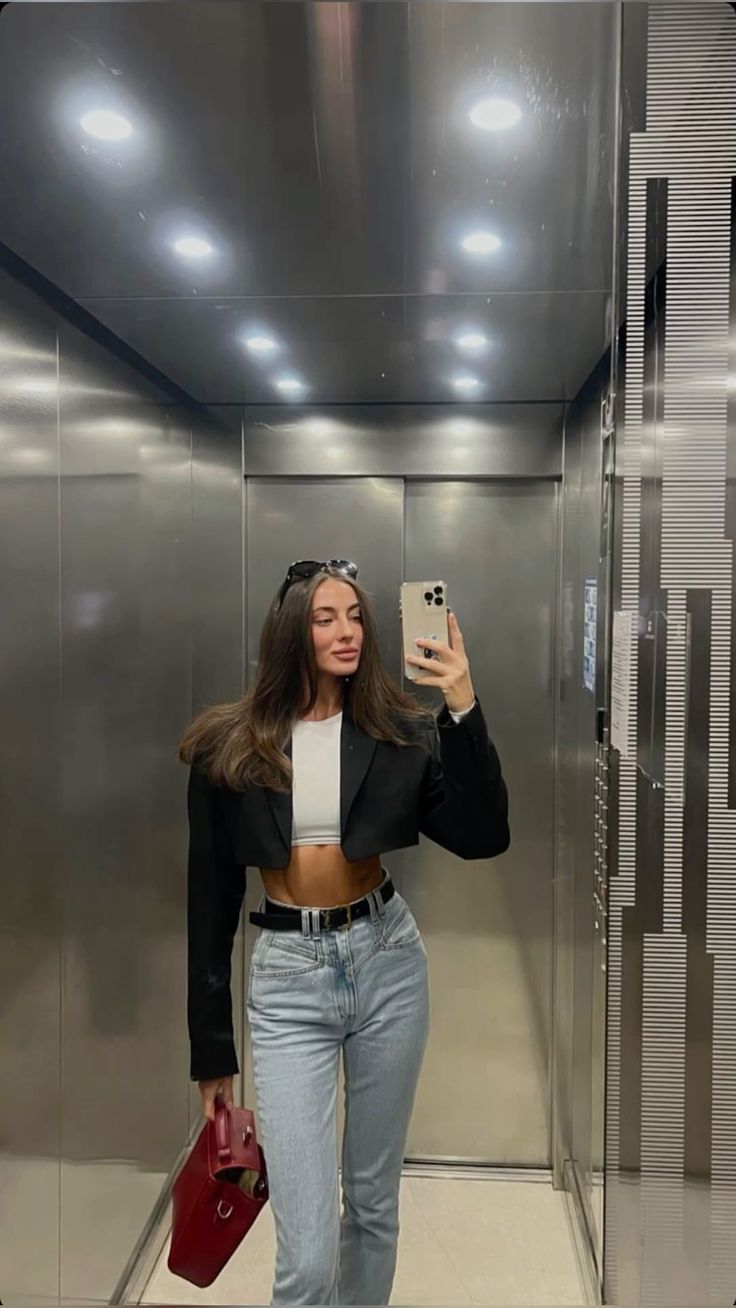 SOERA Olga Padded Cropped Suit Jacket - Jackets - 1005010749500479-;fC1774012026652178887 Black L