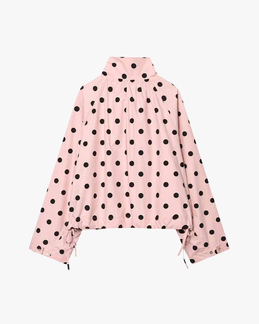 SOERA Patricia Polka Dot High Collar Jacket - Jackets - 1005011708027771-;uC1775744331807572814 Pink L