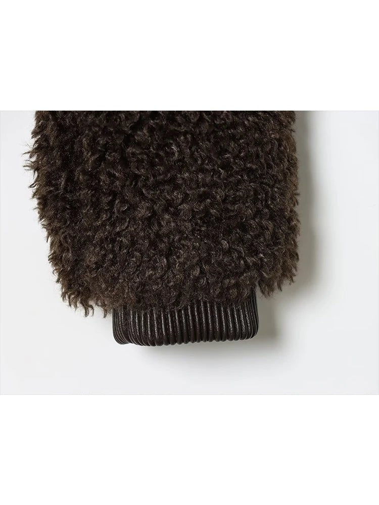 SOERA Porsha Faux Fur Teddy Jacket - Jackets - 3256809998082516-;gq1763625122410238225 Dark Brown S