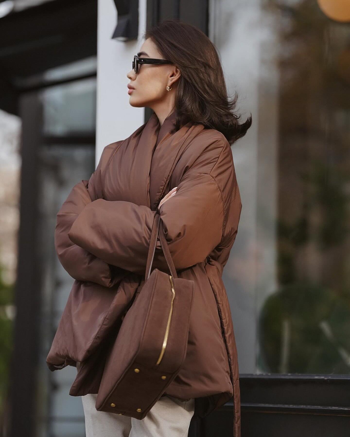 SOERA Sally Tie - Belt Coat - Jackets - EP1762772375815401433 Creamy White S